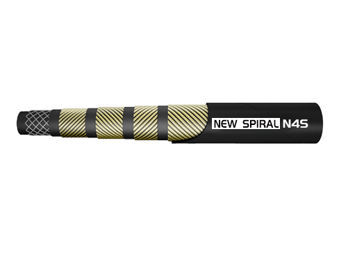 N4S New Spiral Exceed SAE 100 R9 4层细钢丝缠绕管