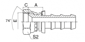 27810 美制SAE内螺纹90°内锥面