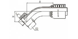 22141Y 45°英管内螺纹球面