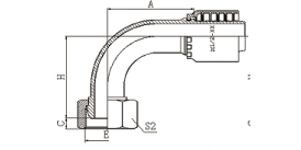 22191Y 90°英管内螺纹球面