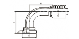 88191Y 90°日制法兰
