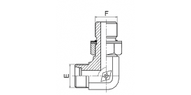 1CH9-OG 1DH9-OG 90° 弯公制外螺纹可调向柱端 ISO 6149