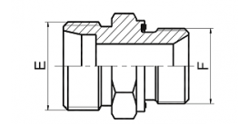 1CM-WD 1DM-WD 公制螺纹胶垫密封柱端