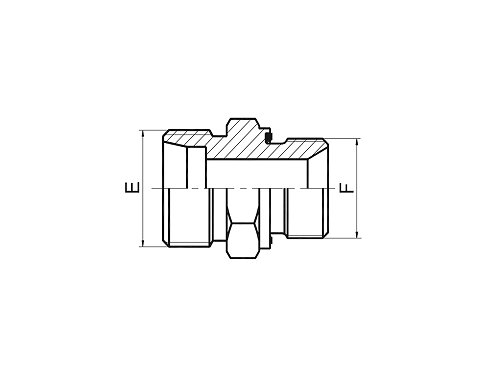 1CM-WD 1DM-WD 公制螺纹胶垫密封柱端
