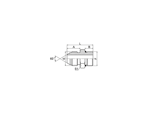 1SO 日式英管外螺纹 / 美制SAE外螺纹O形圈