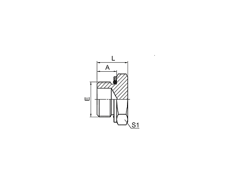 4H 公制外螺纹轻系列堵头ISO 6149-3