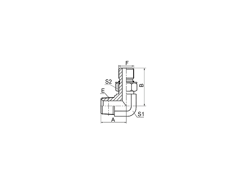 1NO9-OG 90° 美制NPT外螺纹 / SAE带O形圈