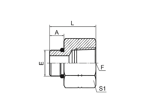 5ON 美制SAE外螺纹带O形圈 轻系列ISO 11926-3 / 布锥管内螺纹